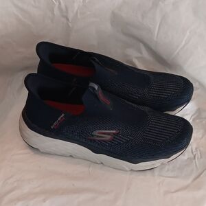 Skechers Men's Navy and Red Slip-Ins Max Cushioning Advantageous Sneakers Sz 13
